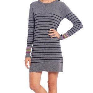 Joules Estelle Charcoal and Black Sweater Dress Size 6. EUC